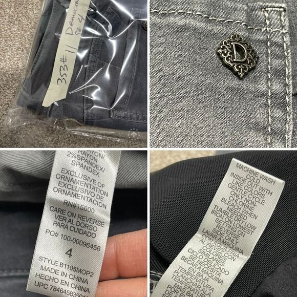 Democracy womens Ab Solution skinny jeans sz 4 gray jeans stretch denim - Picture 11 of 12